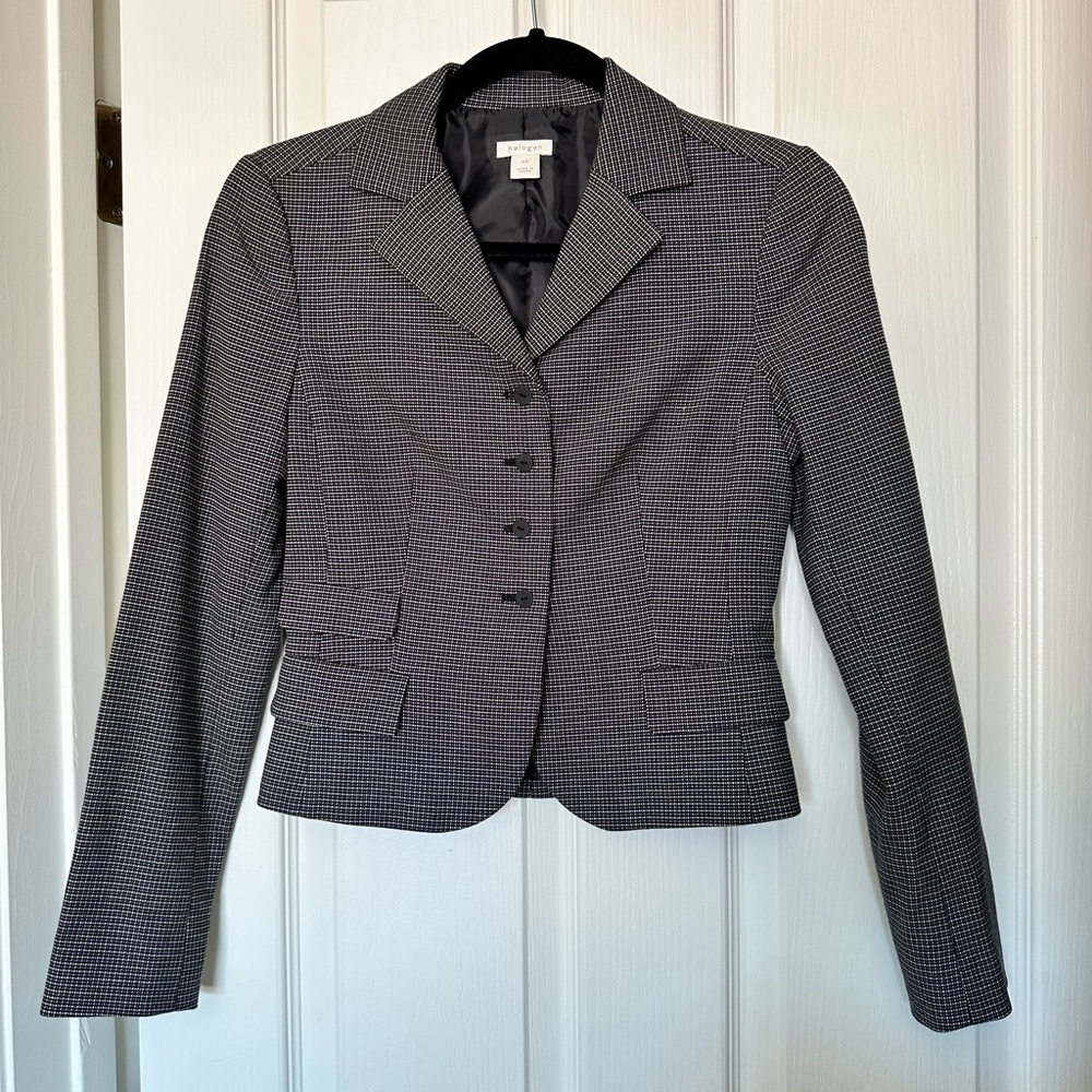 Halogen Plaid Blazer Jacket Size XS